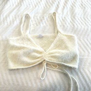 Cropped sweater tank top